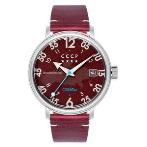 FX07326B NWT Authentic Cccp Heroes Comrade Red Dial Men's Watch
